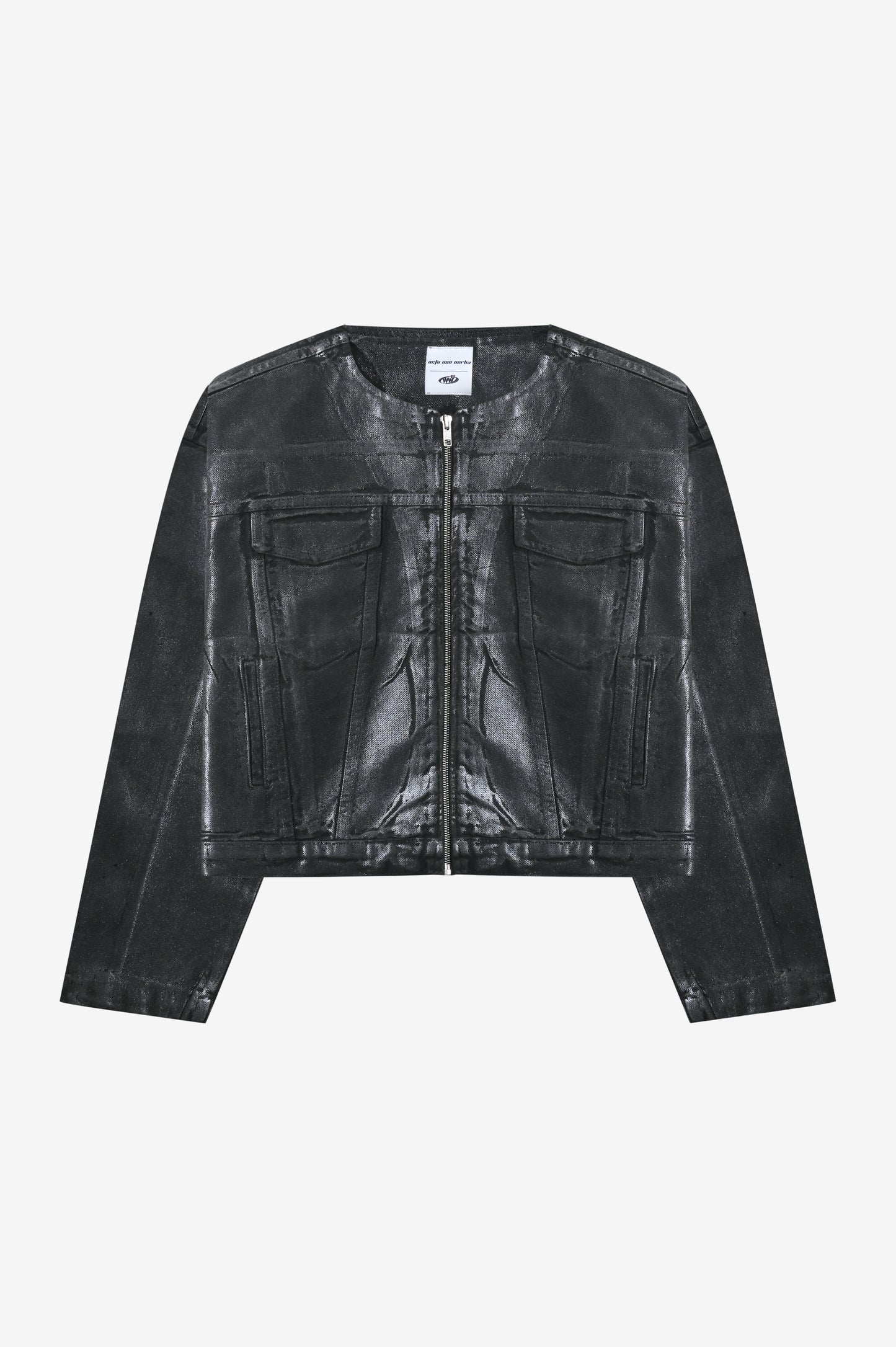 Waxed Denim Jacket Black