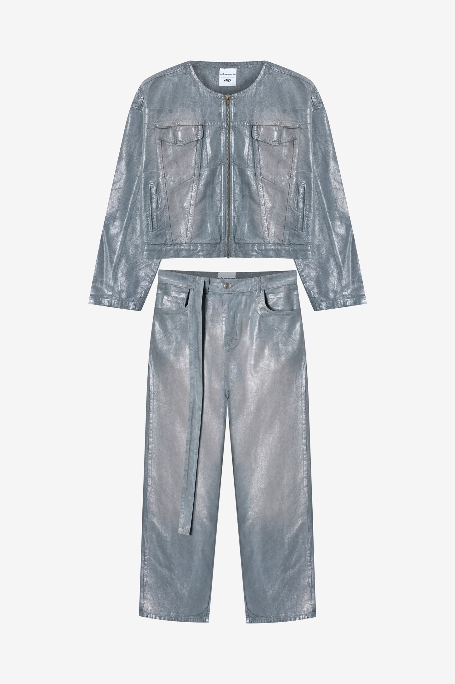 Waxed Denim Jacket Blue